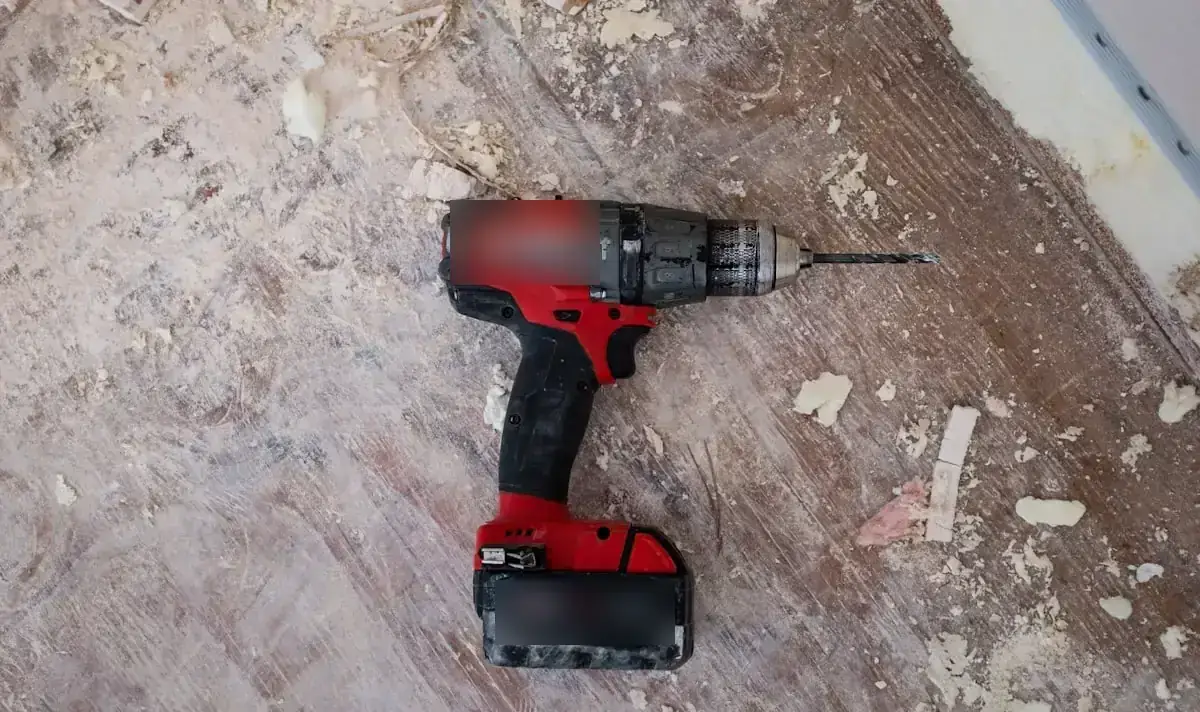 Drill on a work floor